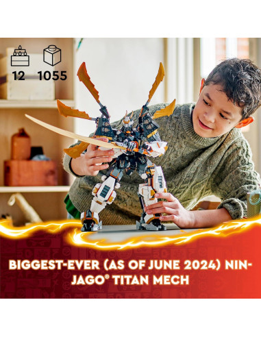 LEGO NINJAGO Mech Dragón Titán Cole 71821 - Juguete Ninja 1,055 Piezas