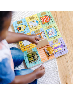 Tablero de Actividades de Madera Melissa & Doug - Juguete Educativo 3+ 2