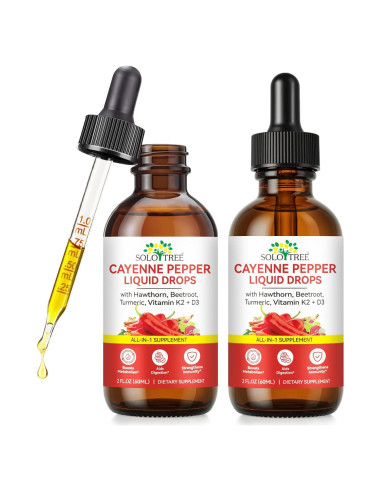 Suplemento Líquido de Pimienta de Cayena SOLOTREE 2PCS 308g