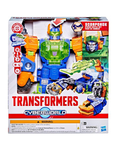 Transformers CYBERWORLD Scorponok Strike 2-en-1 con Luz y Sonido 2