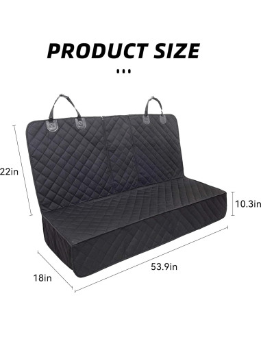 Funda de Asiento para Perros Alieemo Universal Impermeable Negra