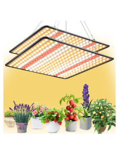 Luz de Crecimiento LED BAVIHOR Sunlike 200W Paquete de 2