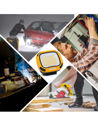 Luz de Trabajo LED Recargable GOZLILU 5000LM IP65 50W