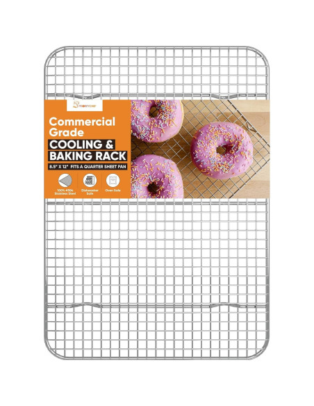 Rejilla de Enfriamiento PriorityChef Acero Inoxidable 21.6x30.5cm Rejilla de Enfriamiento PriorityChef Acero Inoxidable 21.6x30.5cm