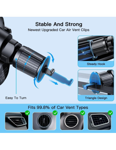 Cargador Inalámbrico para Auto Weetla M1 15W Ajustable Gris