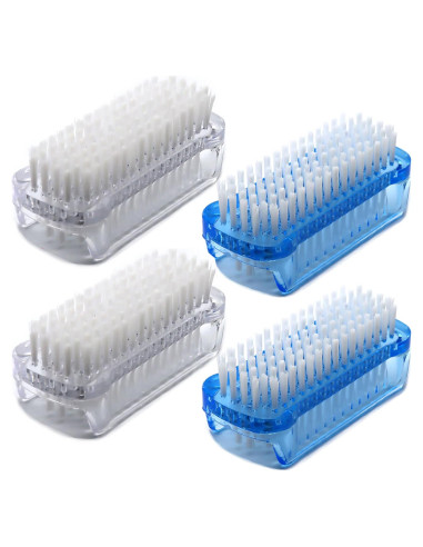 Cepillo de Uñas de Dos Lados Xjinmin - 4 Piezas, Ergonomico