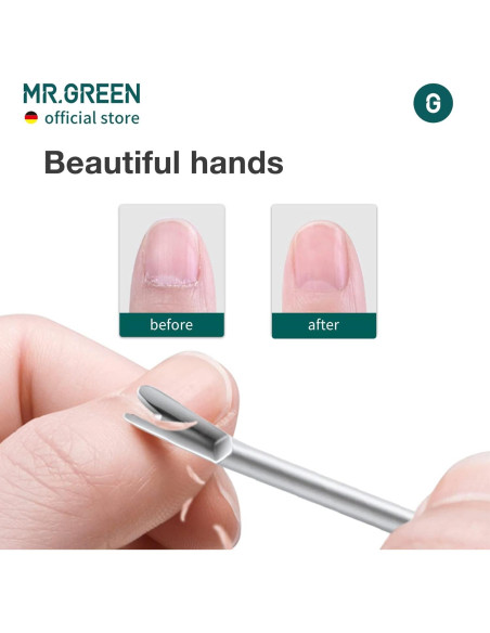 Empujador de Cutículas MR.GREEN Mr-2190 Herramienta de Manicura Empujador de Cutículas MR.GREEN Mr-2190 Herramienta de Manicura