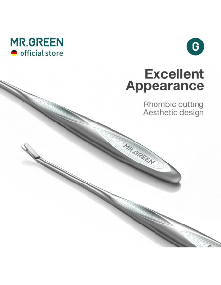 Empujador de Cutículas MR.GREEN Mr-2190 Herramienta de Manicura Empujador de Cutículas MR.GREEN Mr-2190 Herramienta de Manicura