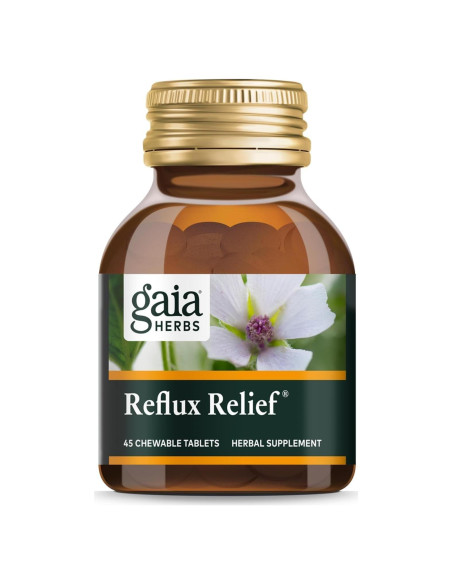 Gaia Herbs Alivio de Reflujo 45 Tabletas Masticables Digestivas Gaia Herbs Alivio de Reflujo 45 Tabletas Masticables Digestivas