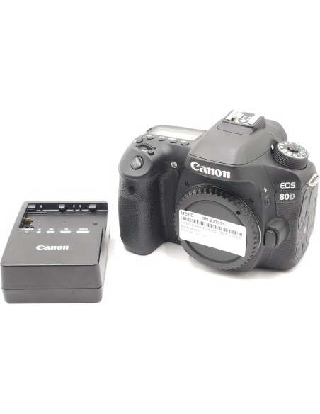 Cámara réflex digital Canon EOS 80D 24.2MP AF 45 puntos - Negro Cámara réflex digital Canon EOS 80D 24.2MP AF 45 puntos - Negro