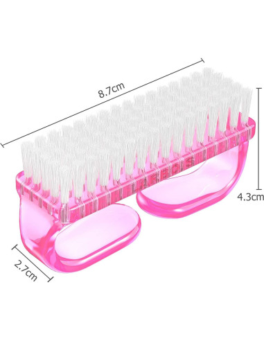 Kit de Cepillos de Uñas Larbois con Mango - 4 Piezas