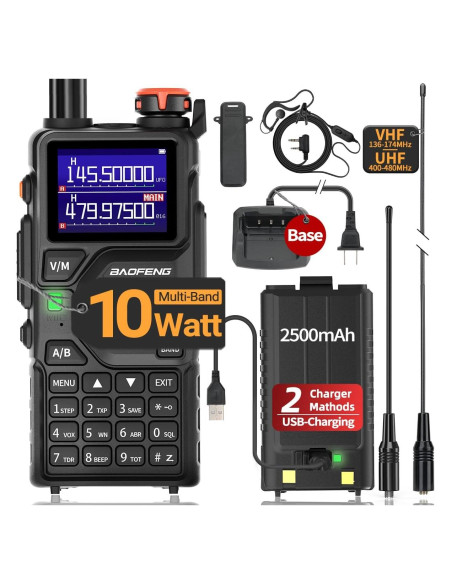Radio BAOFENG K5 Plus 10W Walkie Talkie Recargable USB-C Radio BAOFENG K5 Plus 10W Walkie Talkie Recargable USB-C
