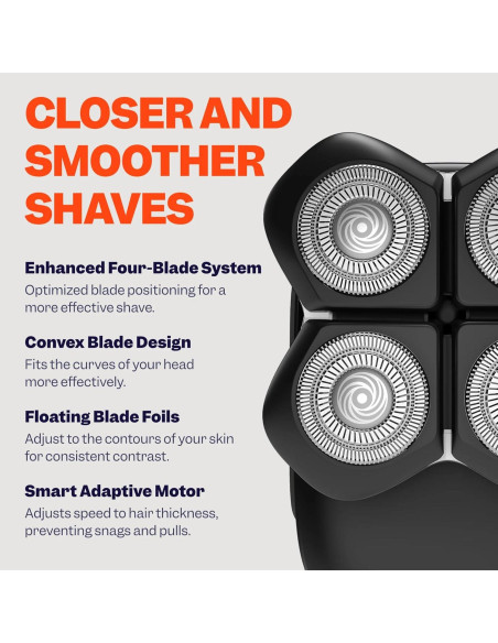 Afeitadora Eléctrica Freebird Pro FlexSeries - Impermeable, Recargable, 4 Cuchillas Afeitadora Eléctrica Freebird Pro FlexSeries - Impermeable, Recargable, 4 Cuchillas