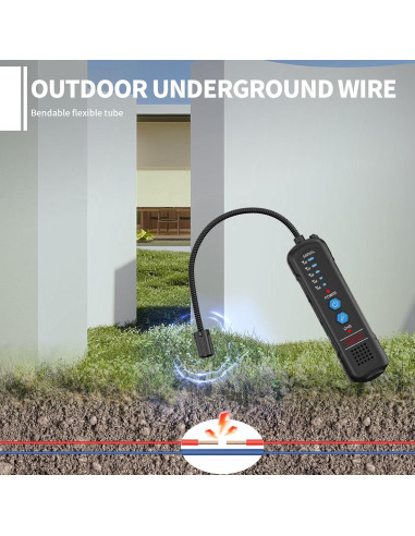 Localizador de Cables Subterráneos JINXINEBAY U650TX660RX - Detección hasta 2m