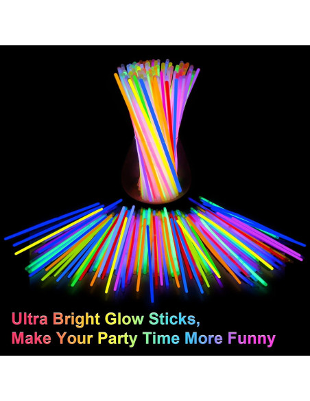 Palos de Luz Brillantes AIVANT 70 Piezas 20 cm con Conectores Palos de Luz Brillantes AIVANT 70 Piezas 20 cm con Conectores