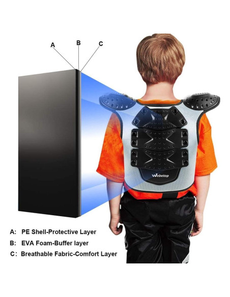Protector de Pecho Webetop para Motocross y Ciclismo - Talla L Protector de Pecho Webetop para Motocross y Ciclismo - Talla L
