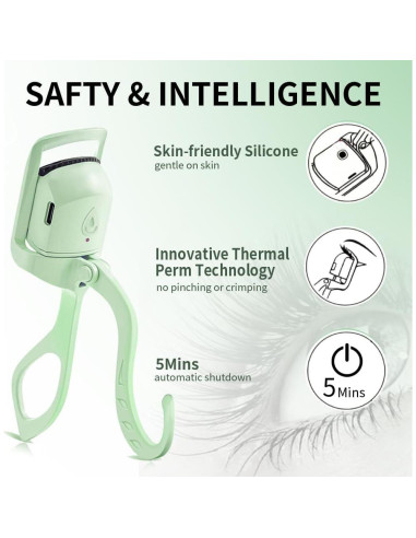 Rizador de Pestañas Calentado SEGMINISMART EC-02 USB Recargable