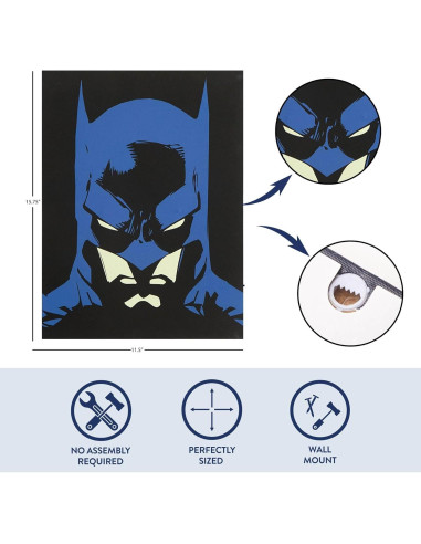 Obra de Arte Iluminada Batman Idea Nuova 40x29 cm Decoración