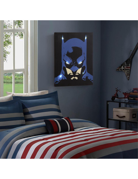Obra de Arte Iluminada Batman Idea Nuova 40x29 cm Decoración Obra de Arte Iluminada Batman Idea Nuova 40x29 cm Decoración