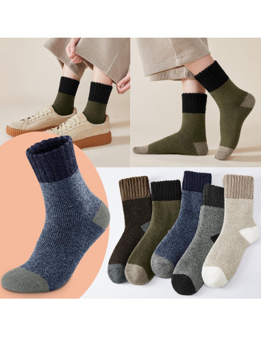 Calcetines térmicos de lana J-BOX para hombres - 4 pares
