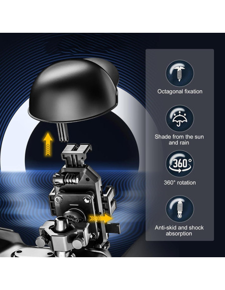 Soporte para Teléfono Móvil Gseigvee con Casco Impermeable Soporte para Teléfono Móvil Gseigvee con Casco Impermeable
