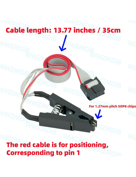 Programador de BIOS EEPROM CH341A WWZMDiB SPI I2C + Clip SOIC8 Programador de BIOS EEPROM CH341A WWZMDiB SPI I2C + Clip SOIC8