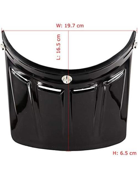 Visera Larga Retro Chern Yueh 3 Botones para Casco Moto Visera Larga Retro Chern Yueh 3 Botones para Casco Moto