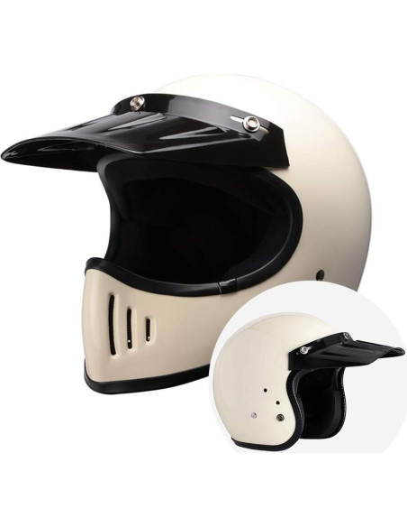 Visera Larga Retro Chern Yueh 3 Botones para Casco Moto Visera Larga Retro Chern Yueh 3 Botones para Casco Moto