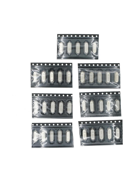 Kit de Oscilador de Cristal SMD MERICDA 7 Valores 5 Piezas Kit de Oscilador de Cristal SMD MERICDA 7 Valores 5 Piezas