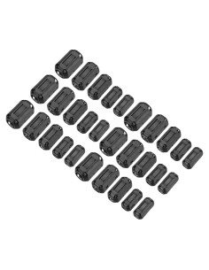Núcleos de Anillo de Ferrita Clip-on MECCANIXITY 30 Pcs