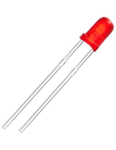 Diodos LED 3mm Rojo CHANZON 100 Piezas Luz Difusa