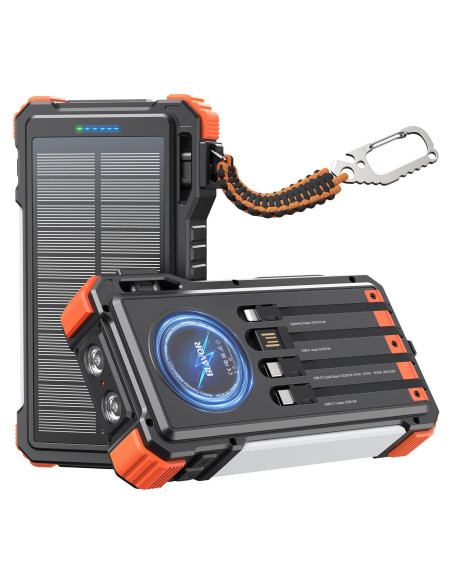 Cargador Solar Portátil BLAVOR 20000mAh 45W Inalámbrico Cargador Solar Portátil BLAVOR 20000mAh 45W Inalámbrico