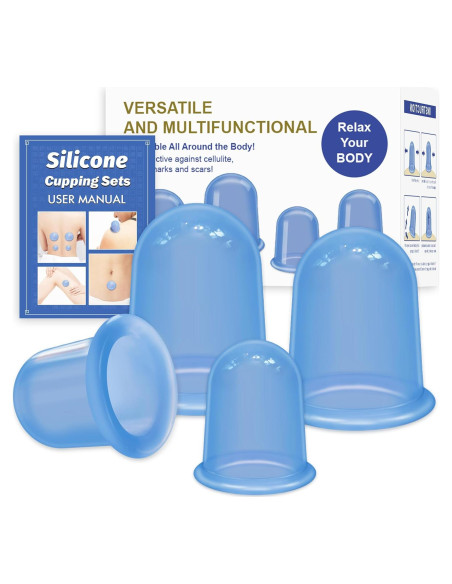 Kit de Ventosas de Silicona ELERA - Terapia de Masaje (4 Piezas) Kit de Ventosas de Silicona ELERA - Terapia de Masaje (4 Piezas)
