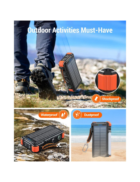 Cargador Solar Portátil BLAVOR 20000mAh 45W Inalámbrico Cargador Solar Portátil BLAVOR 20000mAh 45W Inalámbrico