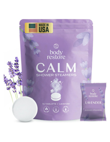 Vaporizadores de Ducha Aromaterapia Body Restore 15 Piezas Lavanda