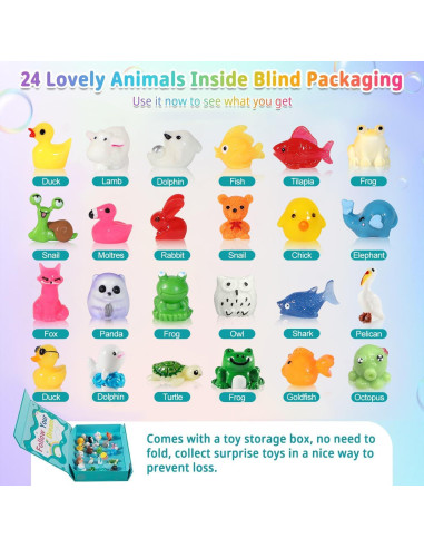Set de 24 Bombas de Baño Naturales JOFEI con Juguetes Sorpresa