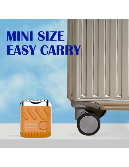 Mini Afeitadora Eléctrica Rhycoma 400mAh Impermeable Naranja Mini Afeitadora Eléctrica Rhycoma 400mAh Impermeable Naranja