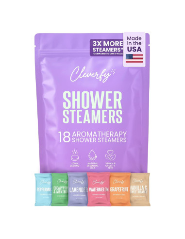Bombas de Ducha Aromaterapia Cleverfy - 18 Tabletas Relajantes