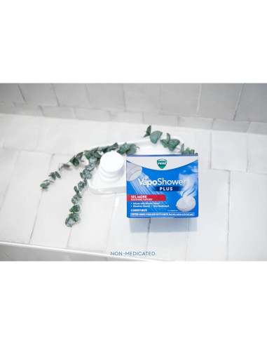 Pastillas de Vapor para Ducha Vicks VapoShower Plus 12 unidades