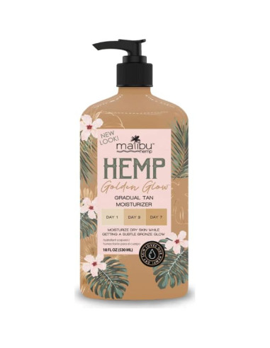 Hidratante Gradual Bronceado Dorado Malibu Hemp 532 ml