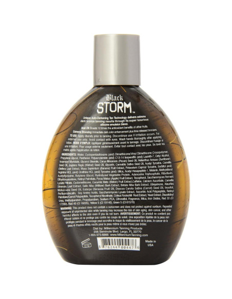 Lotion Bronceadora Black Storm 60X Millennium Tanning 400ml Lotion Bronceadora Black Storm 60X Millennium Tanning 400ml