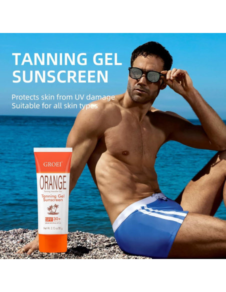 Gel Bronceador SPF 30 PobbQing - Protector Solar Hidratante 88.5 g Gel Bronceador SPF 30 PobbQing - Protector Solar Hidratante 88.5 g