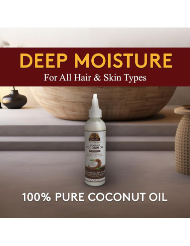 Aceite de Coco Puro Okay 100% Natural 118 ml Hidratante