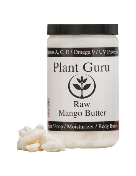 Manteca de Mango Cruda 454 g - 100% Pura Natural Plant Guru Manteca de Mango Cruda 454 g - 100% Pura Natural Plant Guru