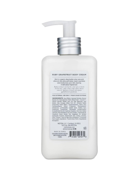Crema Corporal Mistral Pomelo Ruby 284 ml con Karité y Aloe Crema Corporal Mistral Pomelo Ruby 284 ml con Karité y Aloe