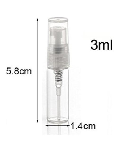 10 Botellas de Spray de Vidrio Vacías 3ml Elfenstal para Perfume
