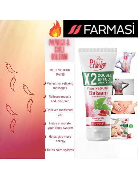 Gel de Masaje Calmante FARMASi Doble Efecto 250 ml Gel de Masaje Calmante FARMASi Doble Efecto 250 ml