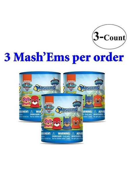 Paw Patrol Mash'Ems Super Pups - Paquete Ciego 3 Cápsulas Paw Patrol Mash'Ems Super Pups - Paquete Ciego 3 Cápsulas
