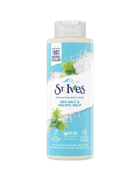 Gel de Ducha Exfoliante St. Ives - Sal Marina y Kelp 2x400ml Gel de Ducha Exfoliante St. Ives - Sal Marina y Kelp 2x400ml