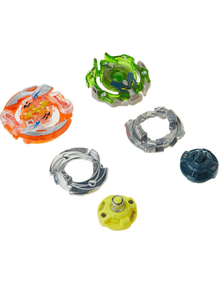 Beyblade Burst Turbo Slingshock Doble Roktavor R4 y Minoboros M4